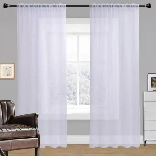 Cortina Velo Liso 140x220cm – 2 Paños