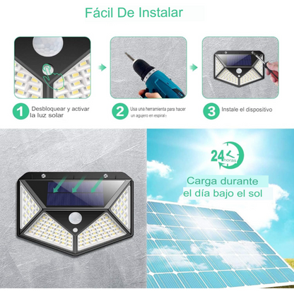 Pack 3 Focos LED Solares