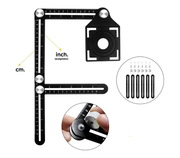 Regla Plegable 6 Partes Orificios